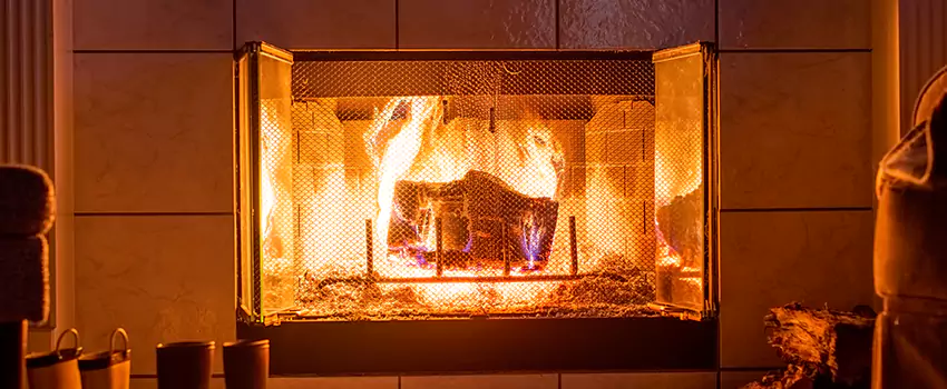 Mendota Hearth Landscape Fireplace Installation in East Hartford, Connecticut