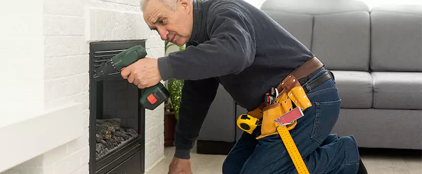 New Indoor Fireplace Installation in East Hartford, Connecticut