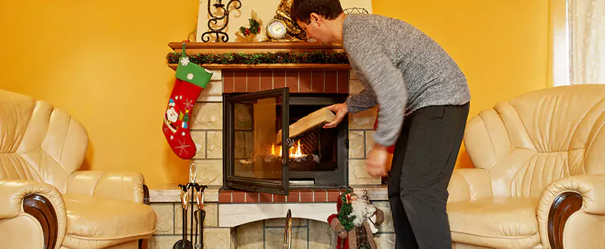 Rusted Metal Fireplace Restoration in East Hartford, Connecticut