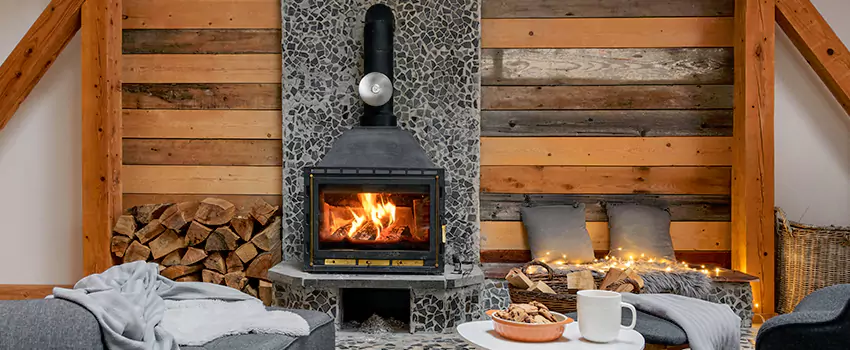 Thelin Hearth Products Direct Vent Gas Stove Fireplace Inspection in East Hartford, Connecticut
